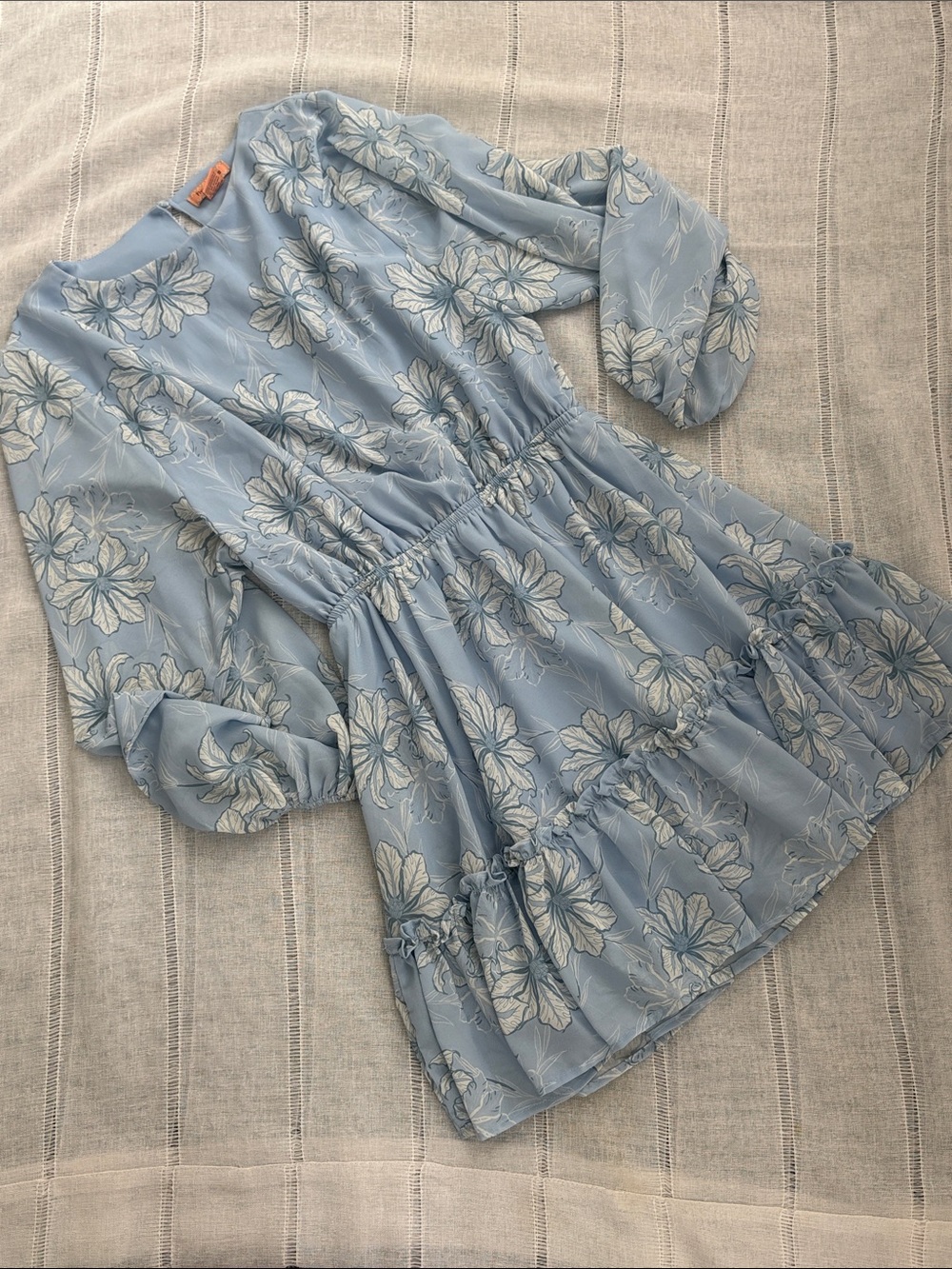 Flying Tomato Sky Boho Blue Floral Dress - Picture 7 of 13